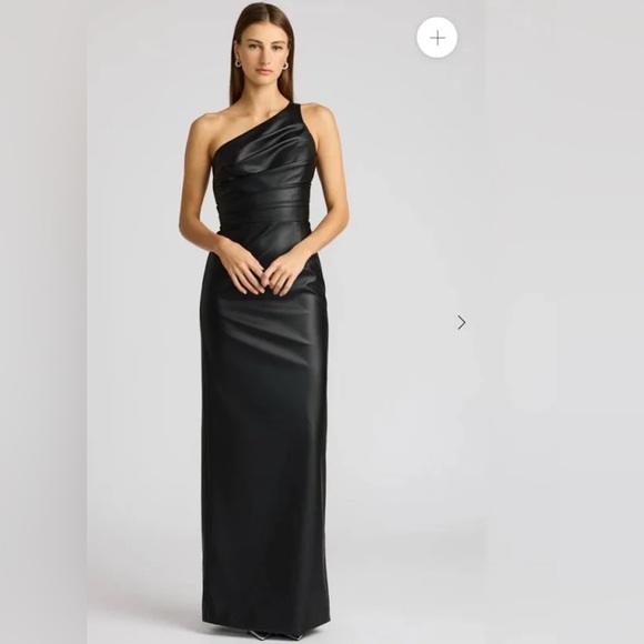 Zac Posen One Shoulder Black Dress